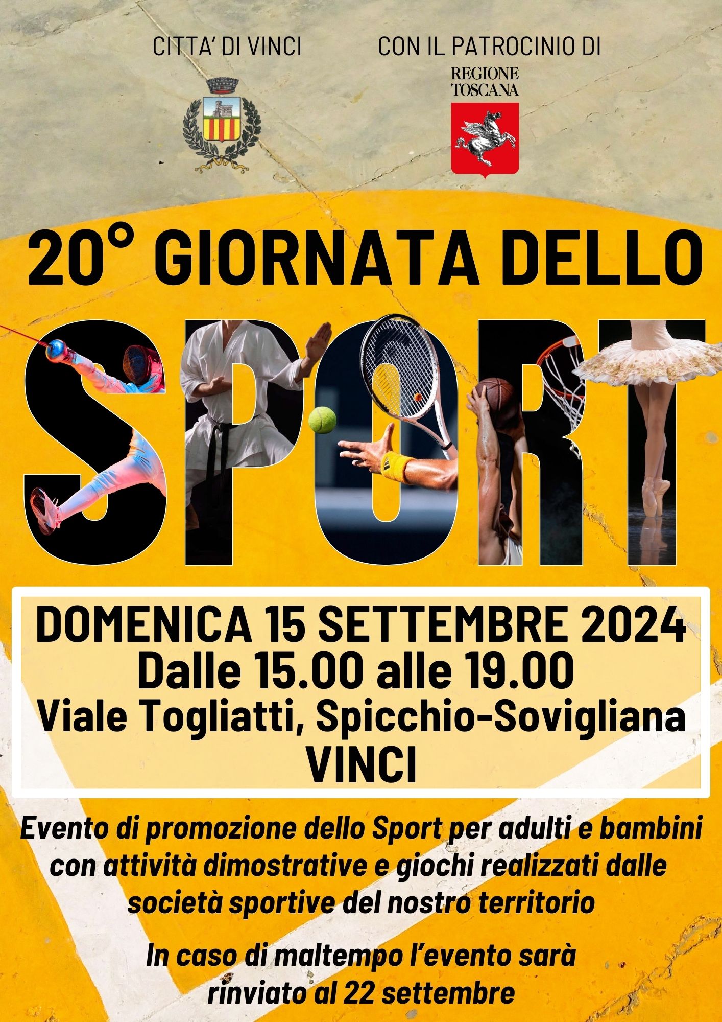 Locandina della XX giornata dello Sport