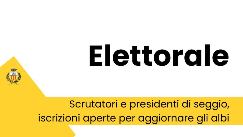 Scrutatori e presidenti di seggio, iscrizioni aperte per aggiornare gli albi