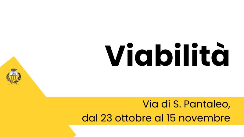 Viabilità, Via S. Pantaleo chiusa per lavori di manutenzione all'alveo del torrente Vincio