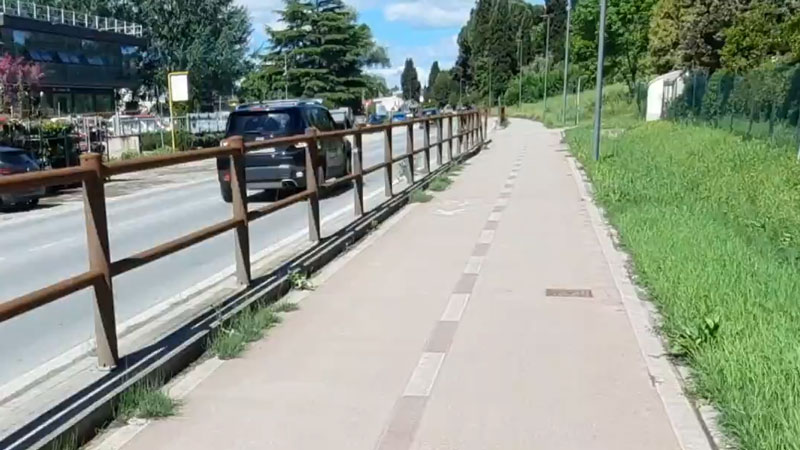 Passeggiata in rosa sulla nuova pista ciclabile, da Sovigliana a Petroio