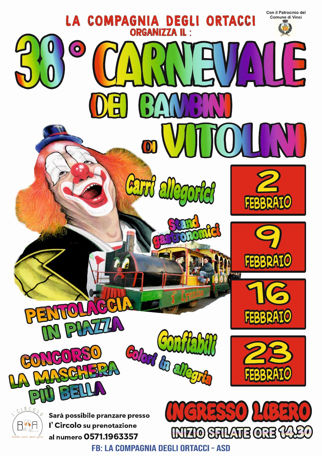 38° Carnevale dei bambini di Vitolini