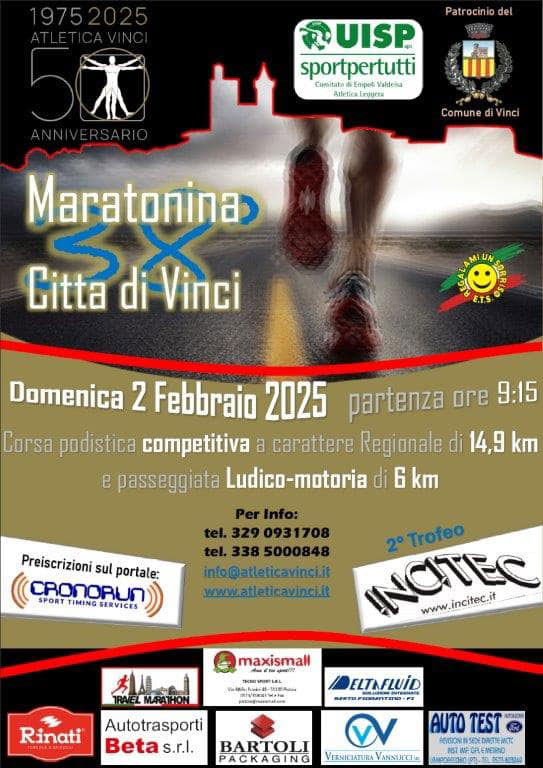 38ª Maratonina di Vinci